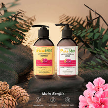 Load image into Gallery viewer, PureMAE Aromatherapy Rose Geranium &amp; Cedarwood Body Wash and Lotion
