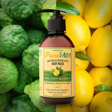 Load image into Gallery viewer, PureMAE Aromatherapy Bergamot &amp; Lemon Body Wash
