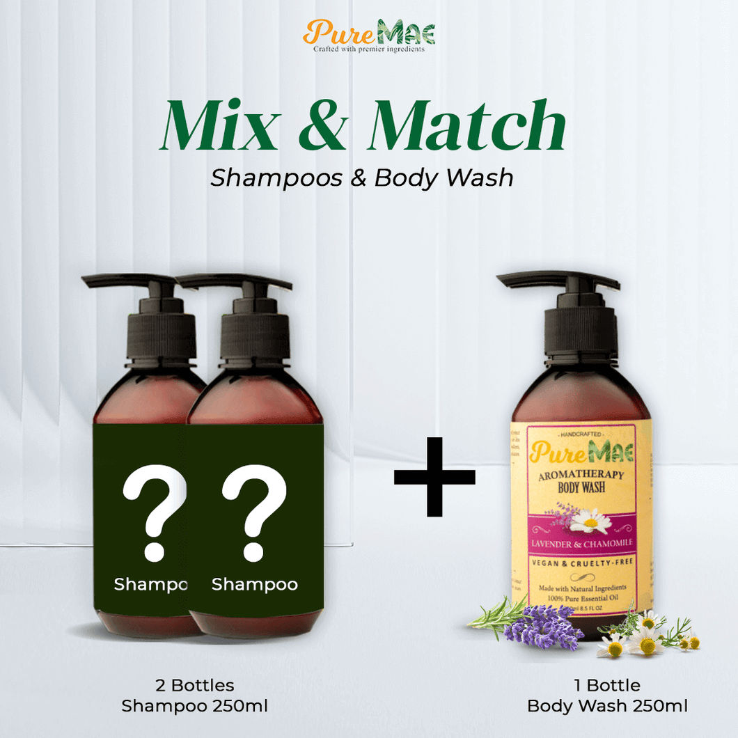 PureMAE Aromatherapy Mix N Match Shampoos & Lavender Chamomile Body Wash