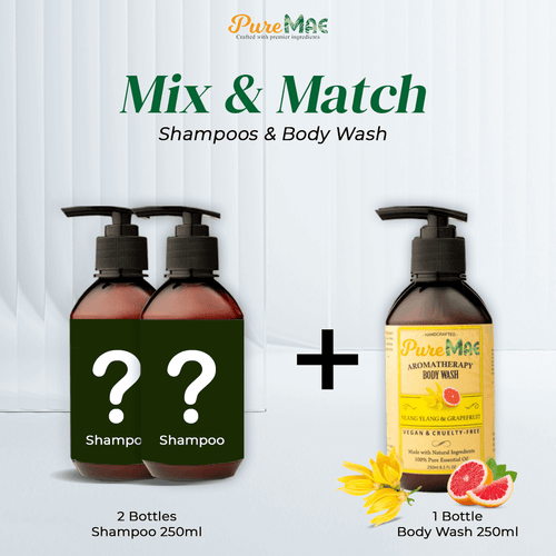 PureMAE Aromatherapy Mix N Match Shampoos & Ylang Ylang Grapefruit Body Wash