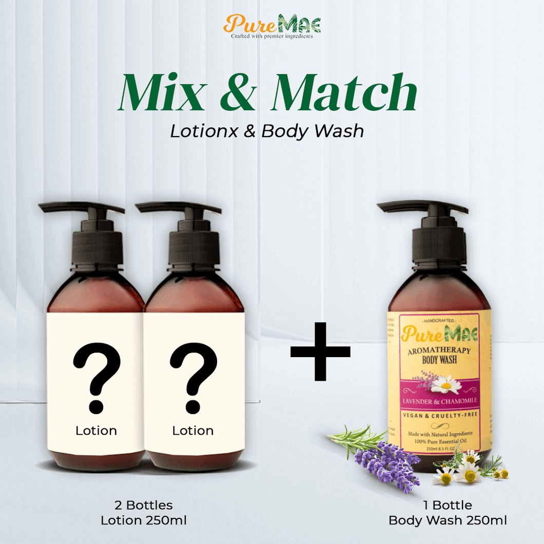 PureMAE Aromatherapy Mix & Match Lotion & Lavender Chamomile Body Wash