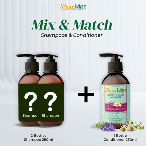 PureMAE Aromatherapy Mix N Match Shampoos & Lavender Chamomile Conditioner