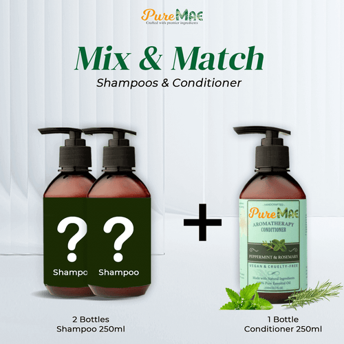 PureMAE Aromatherapy Mix N Match Shampoos & Peppermint Rosemary Conditioner